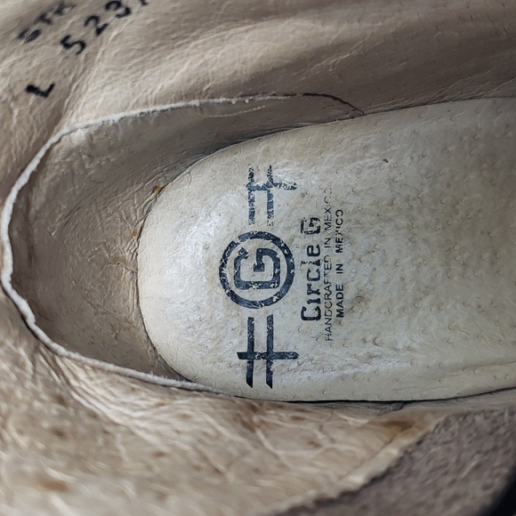 CIRCLE G by CORRAL DISTRESSED LEATHER SIDE ZIP WESTERN ANKLE BOOTS WOMEN'S 7 M - Picture 14 of 14